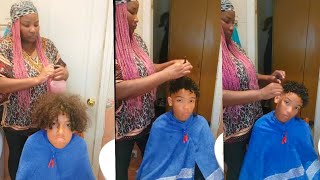 cutting my sons hairits almost back to school [upl. by Gingras]