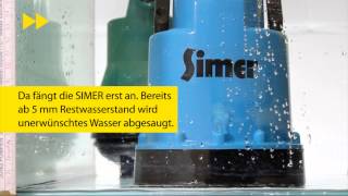 SIMER  Die neue bis auf 2 mm flachabsaugende Pumpe von Pentair Jung Pumpen [upl. by Anat]