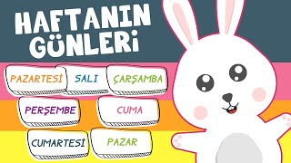 Haftanın Günlerini Öğreniyorum  Eğlenceli ve Eğitici Çocuk Şarkısı  Tatlış Tavşan [upl. by Barnabe]