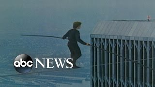 August 7 1974 Tightrope Walk Between the Twin Towers [upl. by Falconer]