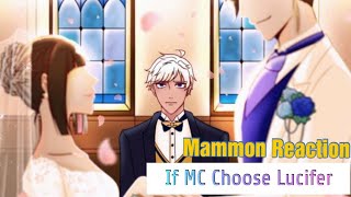 Mammon Reaction seeing MC Choosing Lucifer  Obey Me Devilgram [upl. by Ilrac]