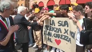 Mattarella in Romagna dopo lalluvione quotServe più prevenzione contro i cambiamenti climaticiquot [upl. by Lrub80]