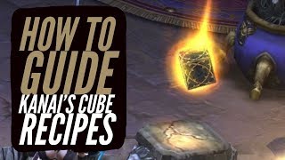 Diablo 3  Kanais Cube Recipes How To Guide [upl. by Timothy952]