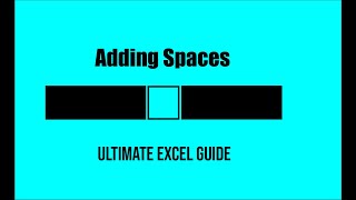 How to Add Spaces to the CONCAT Function in Excel [upl. by Newbill]