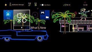 Neon Diner  PS4 Dynamic Theme [upl. by Ttereve18]