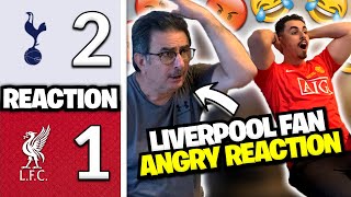 LIVERPOOL FAN RAGES 🤬 REACTING TO TOTTENHAM 21 LIVERPOOL  TOTTENHAM VS LIVERPOOL MATCH REACTION [upl. by Constance]