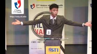 2nd Voice of the Youth National Oratorical Competition Champion [upl. by Eresed]