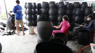 Recycled rubber tire tube [upl. by Nivad]