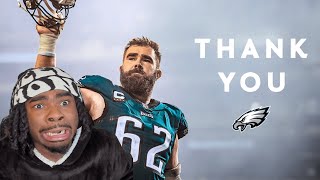 BEST CENTER EVER Jason Kelce Officially Retires REACTION [upl. by Atrahc]