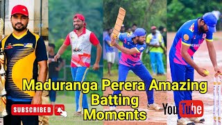 Maduranga Perera Batting  Maduranga Perera Amazing Batting Effort  Sri Lanka Softball Cricket [upl. by Jordain]