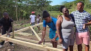 How they do it in Westmoreland  my sister house starts today  building a house for my big sister [upl. by Ain]