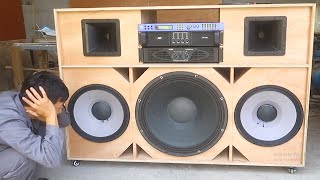 Super giant speaker design  Design and build giant power speakers [upl. by Myrvyn410]