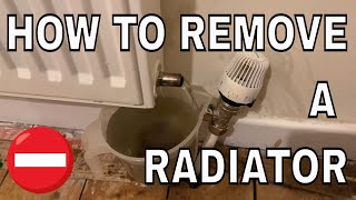 How to remove a radiator for decorating  Removing a central heating rad [upl. by Eiznekcam]