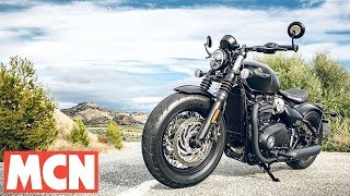 2018 Triumph Bobber Black  First Rides  Motorcyclenewscom [upl. by Aztiram735]