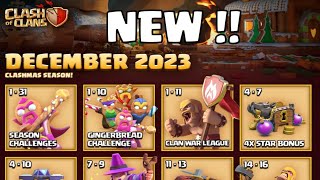 December New Update Events Calendar  Clash Of Clans [upl. by Nnaear]