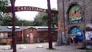 Turismo por el mundo Christiania el barrio libre de Copenhague [upl. by Dulce]