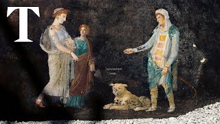 Stunning new frescoes unearthed in Pompeii [upl. by Omora423]