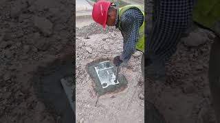 Wire mesh ground anchor cement mortar fixing process [upl. by Bela591]