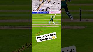 Afridi 158 Meter Six cricketviral afridi crickettang boomboomafridi afridisixes longestsix yt [upl. by Neneek]