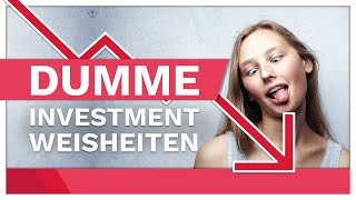 Diesen 3 Investmentweisheiten stimmen wir NICHT zu [upl. by Yelrebma]