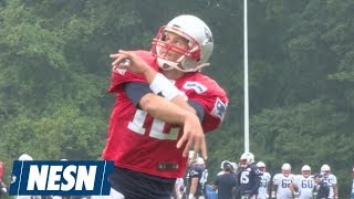 Patriots Fans Celebrate Tom Bradys Birthday With Live Goats [upl. by Feodora]