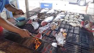 Chacala Nayarit Mexico  Fresh Fish on the Grill AMAZING [upl. by Sucramd]