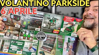 Volantino Parkside lidl fai da te 6 aprile Smerigliatrice con mandrino oscillante Banco sega [upl. by Kerad906]