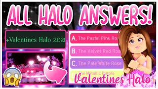 ALL Valentines Halo 2021 ANSWERS 💕 Roblox Royale High [upl. by Aymahs]