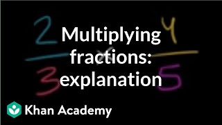 Multiplying two fractions an explanation  Fractions  PreAlgebra  Khan Academy [upl. by Peisch211]