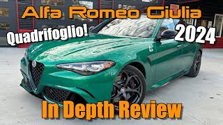 2024 Alfa Romeo Giulia Quadrifoglio Start Up Test Drive amp In Depth Review [upl. by Nolad]