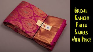 Unboxing Bridal Kanchi Pattu Sarees Along with Price and Contact MILLION DESIGNS [upl. by Nylrebmik920]