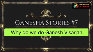 Ganesha Stories 7 Why ganesh visarjan is done [upl. by Nrehtak]