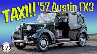 TAXI Austin FX3 1950s london cab goes for a drive [upl. by Suisyola]