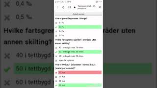 Teori prøve klasse B🚙🇧🇻🇧🇻🇧🇻🚙🚙🚗🚙🚗🚙🚙🚗🚙🚙person bil førekort test tentamen riktig svar grønnt kjøretøyet [upl. by Ailisab]
