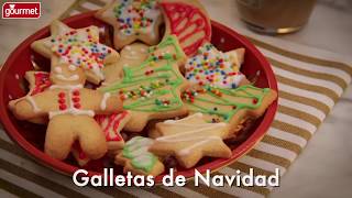 Receta de Galletas de Navidad  Gourmet [upl. by Aicetel]