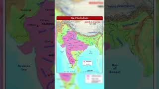 Maratha Empire map map marathaempire geography history mapsofindia [upl. by Aissilem]