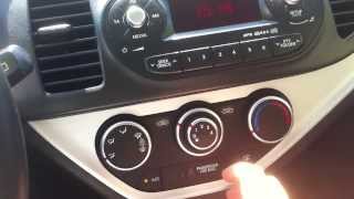 KIA Picanto EX Morning 2013 Interior Dashboard and Functions Review [upl. by Lehcor]