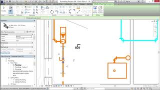 Revit Plumbing tutorials  05 08 Adding pipe accessories [upl. by Ayarahs]