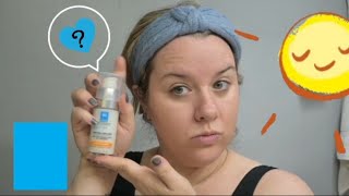 TRYING OUT THE SERUM SPF 50 BY LA ROCHEPOSAY [upl. by Tansey]