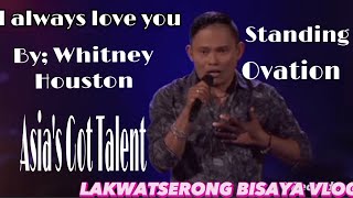 Rolando Abante AKA Bunot received standing ovation from judges during round 2 Asias Got Talent 👏👏 [upl. by Durant733]