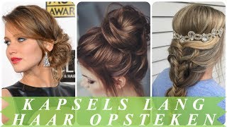 Stoere rommelig opgestoken haar dames [upl. by Asinet279]