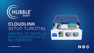 The Hubble Cloudlink Setup Tutorial Sunsynk 5 8 amp12KW Inverter 2022 [upl. by Nillek]