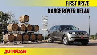 Range Rover Velar  First Drive  Autocar India [upl. by Burgwell]