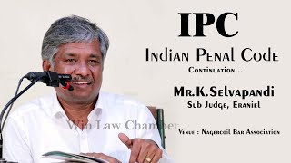 ipc civiljudgeexam2023 IPC Class by Sub Judge Eraniel MrKSelvapandi at Nagercoil [upl. by Rennat]