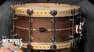 Craviotto 14 x 65 Custom Shop Walnut Snare Drum w Maple Inlay Wood amp Metal Hoops [upl. by Gavrah]