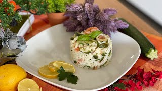 Insalata di riso con salmone affumicato  ricetta estiva veloce [upl. by Tasiana]