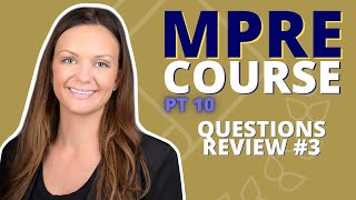 MPRE COURSE PART 10 Questions Review 3 [upl. by Undine72]