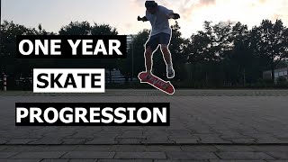 ONE YEAR SKATE PROGRESSION [upl. by Rorrys]