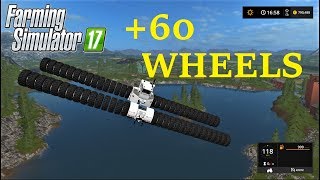 Farming Simulator 17  60 WHEELS VERY FAST BIG BUD TRACTOR [upl. by Nirek]