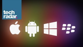 iOS 7 vs Android Jelly Bean vs Windows Phone 8 vs BB10 [upl. by Sawyer]